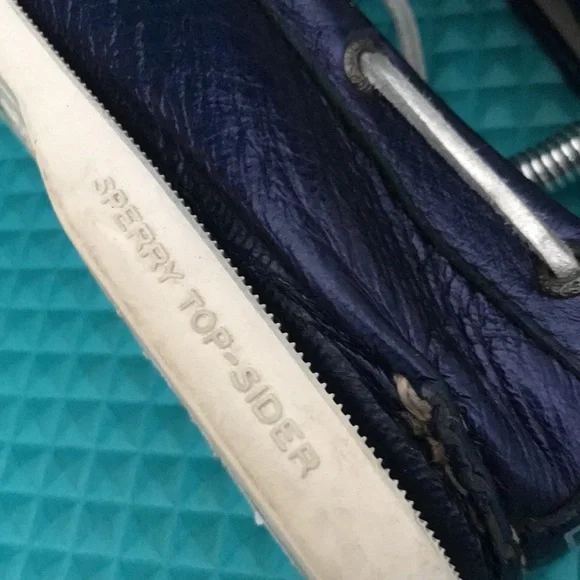 SPERRY Women Top Sider Metallic Boat Blue Shoes | 8.5 - Picture 9 of 13